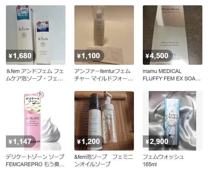 メルカリ検索結果